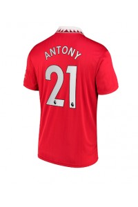 Fotbalové Dres Manchester United Antony #21 Domácí Oblečení 2022-23 Krátký Rukáv